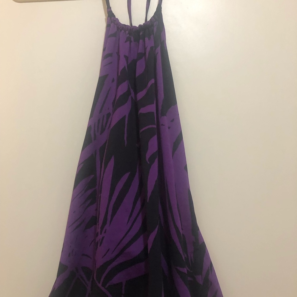 New York and Company Purple Tropical Top